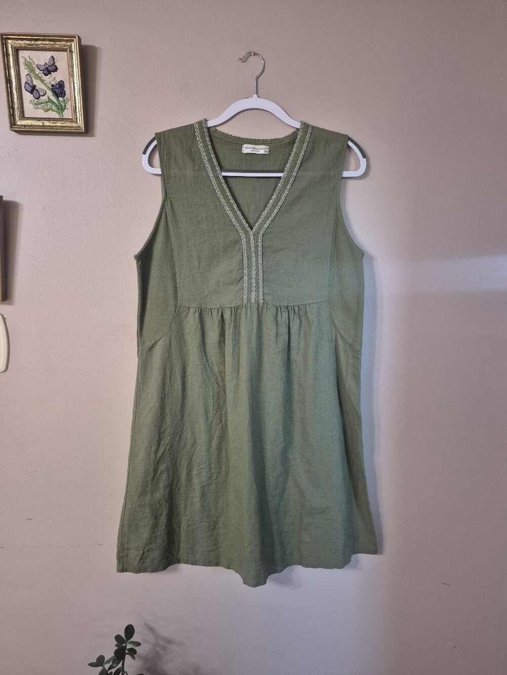 Terzo Millennio Linen & Cotton Sleeveless Dress